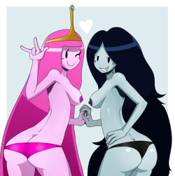 nsfw-lesbian-cartoons-members:  Lesbian Adventure time Request Filled Source: Image Fap -Ballos 