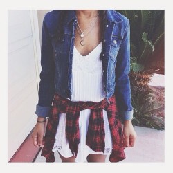fash-cafe:  Red Flannel Shirt 