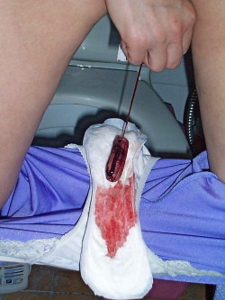 urinal-obsession:  …bloody tampon and maxipad.