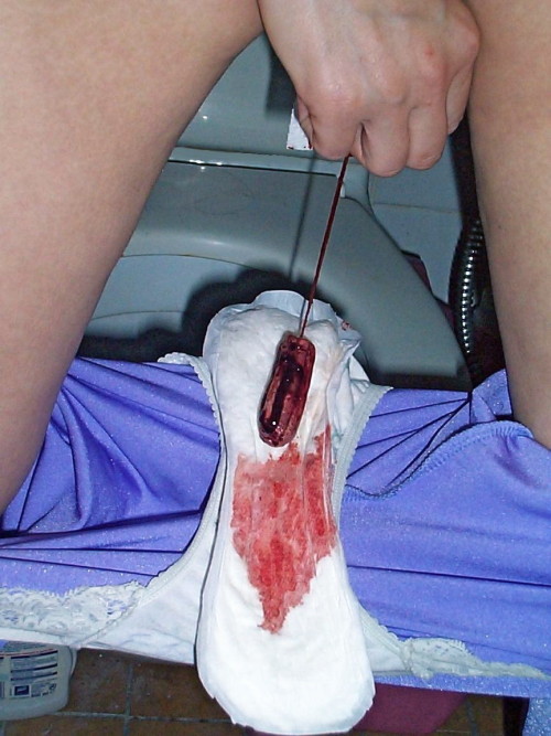 urinal-obsession:  …bloody tampon and maxipad. adult photos
