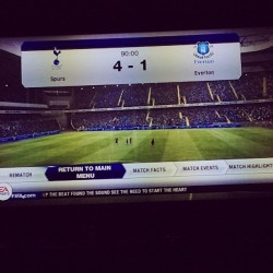 First game of Fifa. Boom!