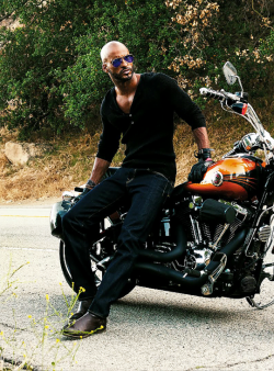 sohieturner:  Ricky Whittle by Austin Anderton for DA MAN Magazine, June 2015  I’m a bit of an adrenaline junkie, so I love to get my blood pumping by cliff jumping. I’m a qualified skydiver, so I enjoy jumping out of perfectly good airplanes and