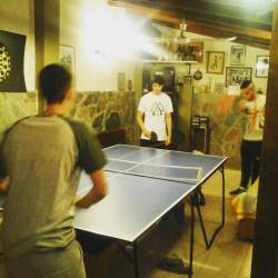 Martin hizo de mi casa un club de ping-pong