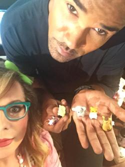 criminalmindsfeed:  @Vangsness: &quot;Hey, hold up these animal erasers for a weird picture I wanna take&quot; she said.