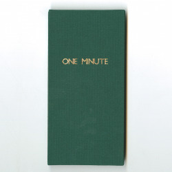 Housingworksbookstore:  Onepageproductions:  One Minute. Woody Leslie, 2014.A Book