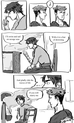 sillypeppers:   INSTRUCTIONS: listen to the song while you read the comic and please open them in a new tab  Also. This is for johannathemad and her incredible, amazing, outstanding how to train your dragon AU with eren and jean. She has killed me and