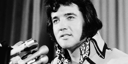 vinceveretts:  Elvis during a press conference at the New York Hilton in New York, June 9, 1972. 