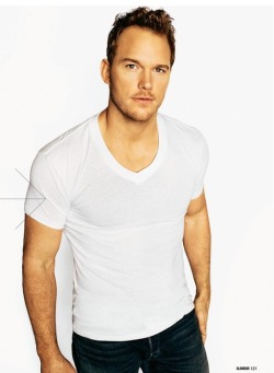 chrisprattdelicious:  Chris Pratt is Man Of The Month - Glamour UK magazine (June)“I’ve always been very happy. Happiness has never depended on success in work for me. We were often broke (growing up) and as kids always laughing our asses off.”