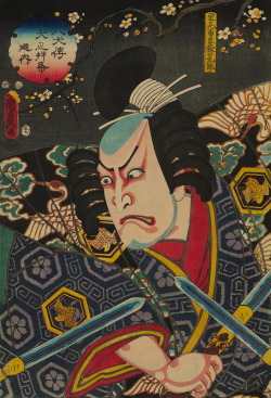 magictransistor:Utagawa Kunisada II. Moriguchi Kurô. 1850s.