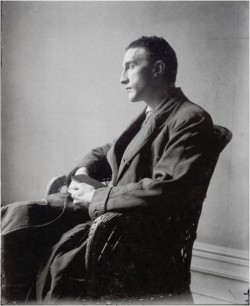 kvetchlandia:  Man Ray     Marcel Duchamp, New York City      c.1917“I don’t care about the word ‘art’ because it has been so discredited. So I want to get rid of it. There is an unnecessary adoration of ‘art’ today.&ldquo; Marcel Duchamp