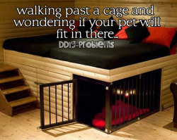 ddlg-problems:  DDlg Problem #15: Walking past a cage and wondering