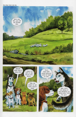 cheshireinthemiddle: mizumanta:   cheshireinthemiddle:   rasec-wizzlbang:  spoonyruncible:  spookyram:  aubrophonia:  THIS IS SO COOL  woah    This is from ‘Beasts of Burden’, a really cool comic about a bunch of dogs (and one cat) protecting their