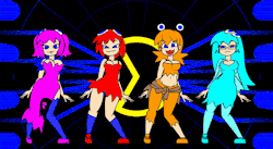 ninsegado91: hentaioverl0ad:  Gifs of minus8′s Pac-man Ghosts animation, because why not?  Really love their design 