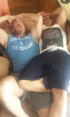 kgbear62:  Two Brothers taking a Nap Together! Just Image what They Do In Bed Together!