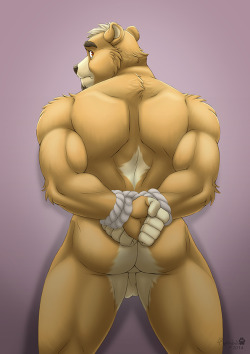 tuskyhusky23:  thehuskyishorny:  Biceps, bellies, and butts from FurryBob  He really does fantastic with his anatomy! I love the toushies more than anything! 😍👍