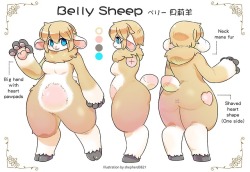  Belly Sheep   Ref sheet commission for https://twitter.com/sheep_belly