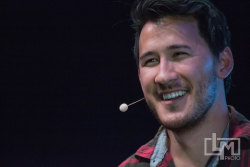 lalothemarshmallow:  Here is another photo I took of markiplier at PAX Prime 2015 **Photo copyright Lalo Michelle** **Please do not repost or edit, thank you**   I really like this picture! Thanks for taking it!