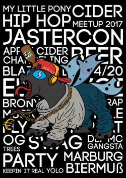   And another little Jastercon happened here in Germany. Now it&rsquo;s time to put up the new design for everyone else to see. This years theme for the meetup was Hip Hop / Rap. The design was made with the Changeling Sketch created by CreativSven which