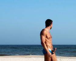 gayfcuk:  brofuck:  Private beach for private parts…  Follow me and I’ll follow you…