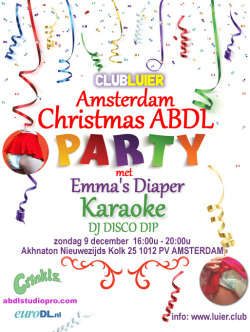 OMG Diapered Christmas Karaoke in Amsterdam :-D