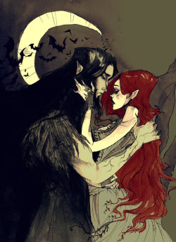 throneofroses:  gothiccharmschool:  I love Abigail Larson’s work so much.   Persephone &amp; Hades by   Abigail Larson   .   