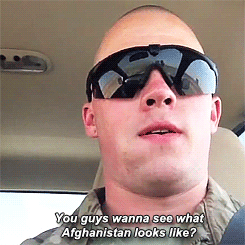 girl-fightt:  freydis-frostrose:  winchesterradio:  thetiggeress:  I will never not laugh at this video  my dad’s been deployed to Afghanistan 4 times and he almost pissed himself laughing at this  My favorite vine in gif form.   kingofthesky supa