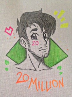mintchocolatewitch:  🎊20 Million Subs for one Giggly Bitch🎉  Congrats, @markiplier !