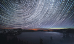 Americasgreatoutdoors:  The Stars Circle Around The North Star On A Cold Winter Evening