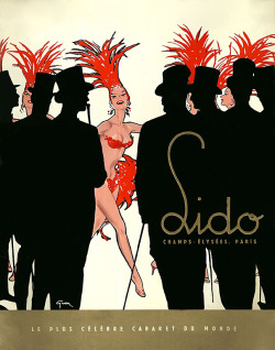 Souvenir program from a 50&rsquo;s-era edition of the famous ‘LIDO’ burlesque show; located on the Champs-Elysées, in Paris..    Cover design by - René Gruau