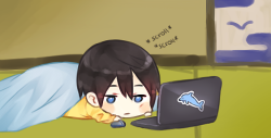 miffurin:  Dumb rinharu thing in which they’re tumblr users (๑◝ω◜๑) I completely ignored the fact that it would be so weird if they knew this site and saw stuff about themselves being posted here, yes. 