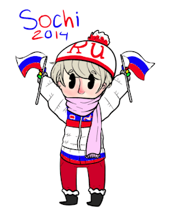 kurfluffle:  if you honestly expected me not to draw aph Russia for the 2014 Sochi winter games than idk what to tell you tbh also amateur animation ft me 
