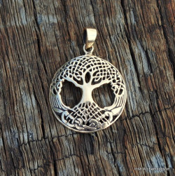irisharchaeology:  This Tree of Life pendant features a spreading oak. There are seven noble trees in Celtic mythology: oak, apple, yew, pine, hazel, holly and ash - each with its own spiritual meaning. Of these the oak tree was considered the most sacred