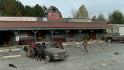lost-n-spaced:  I noticed a little oops on the The Walking Dead last night. The car Merle is driving has these big obnoxious 20s on it, and then in that little side view drive-by the rims are magically gone and replaced with stock wheels. Then in the