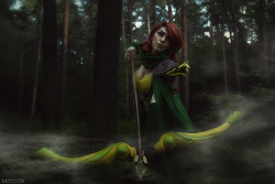 And here are some gifs from previous windranger’s shooting x)you can find all photos here: http://milliganvick.deviantart.com/and the video is here: http://www.youtube.com/watch?v=h9FaPGCw8aA