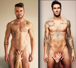 queerasfuckyall:Transgender Magazine Recreates Naked Adam Levine PhotoTrans Man Aydian Dowling posing naked for FTM Magazine photo recreation.
