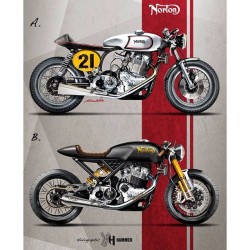 A Or B?? Take Your Pick #Xdiv #Xdivla #Vintage #Motorcycle #Bike #La #Oldschool #Cool