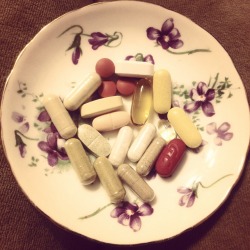 So when I don&rsquo;t feel okay I do this thing where I get all the kinds of vitamins or supplements I can find and I put them on a plate and i take them one by one and tell myself that they&rsquo;ll fix it. Whatever hurts, these pills can make me better.