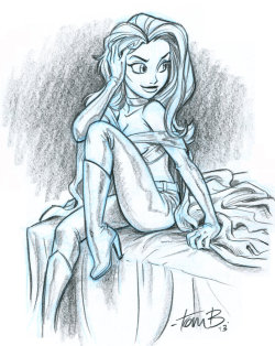artfella:  Nicely done, love the looks of this one! Emma Frost sketch by *tombancroft