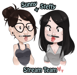 steffydoodles:  The dream teeeam! Going to be streaming with @sunnyarts come join us won’t you?  click the image to join us.    Do you like sexy vieras? Of course you do, get in here.NSFW duo stream today, hot elfs and buns. 