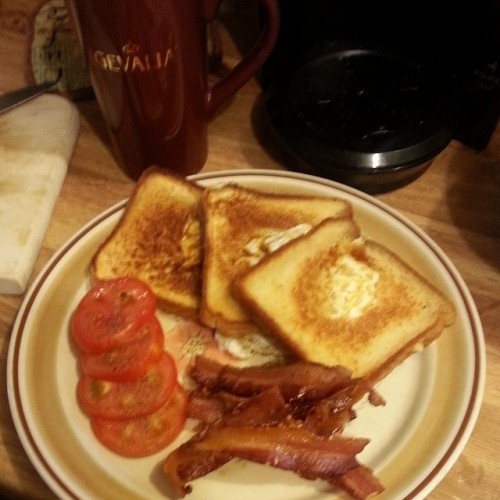 #eggs in a #basket with #bacon adult photos