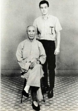 dianarossweave:  gutsanduppercuts:  smoothserpent:  gutsanduppercuts:  Grandmaster Ip Man and his most famous pupil, Bruce Lee.  so thats what the man who trained my sister-in-laws dad looked like. [im the luckiest kid to know a person who knows the man