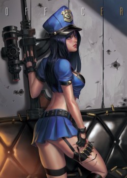 league-of-legends-sexy-girls:Caitlyn and Vi