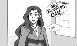 littleowler:  sherbeeee:  that will ferrell movie anchorman is on all the time and as a result this happened and so did this:   veronica am i doing suave!korra right yet (actually don’t answer that this comic is STUPID)  omg  ROFL XD