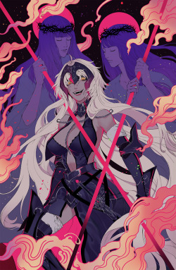 yyamms:   “—If God exists, then I will certainly receive divine punishment.—&quot;   Jalter print I’ll have at Fanim! I’ll be posting prints I will have at Fanime this weekend! 