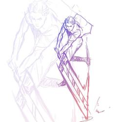 artofarturomendez:  Been kinda busy lately, but here’s a quick sketch!!  . . . #artwork #artistsoninstagram #illustration #sketch #fantasy #sword #anime #realistic