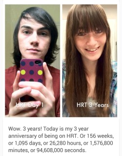 flamingofairy:  fr33tobm3:  The continually inspiring magic of HRT. Live your truth!  This makes me so fucking happy 