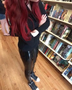 puploki:  Latex in public ftw. (Is it easier to get away with for girls?)