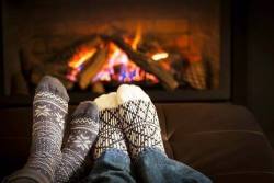 underthemistletoewithdean:  31 Day December Challenge  Day 6 - A picture of something warm and cuddlyCuddling by the fire  