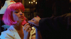 gypsystripper:  haidaspicciare:  Mélanie Thierry, &ldquo;The Zero Theorem&rdquo; (Terry Gilliam, 2013).  Suck Daddy’s fingers like a Good Girl! Purrrss Pink Wig! 
