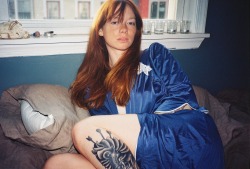 thefivepoints:  Hattie Watson in her room. Chase Lisbon 35 mm Point and Shoot 
